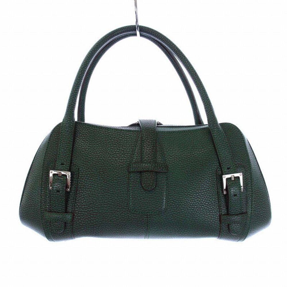 Loewe Senda Handbag Leather Green